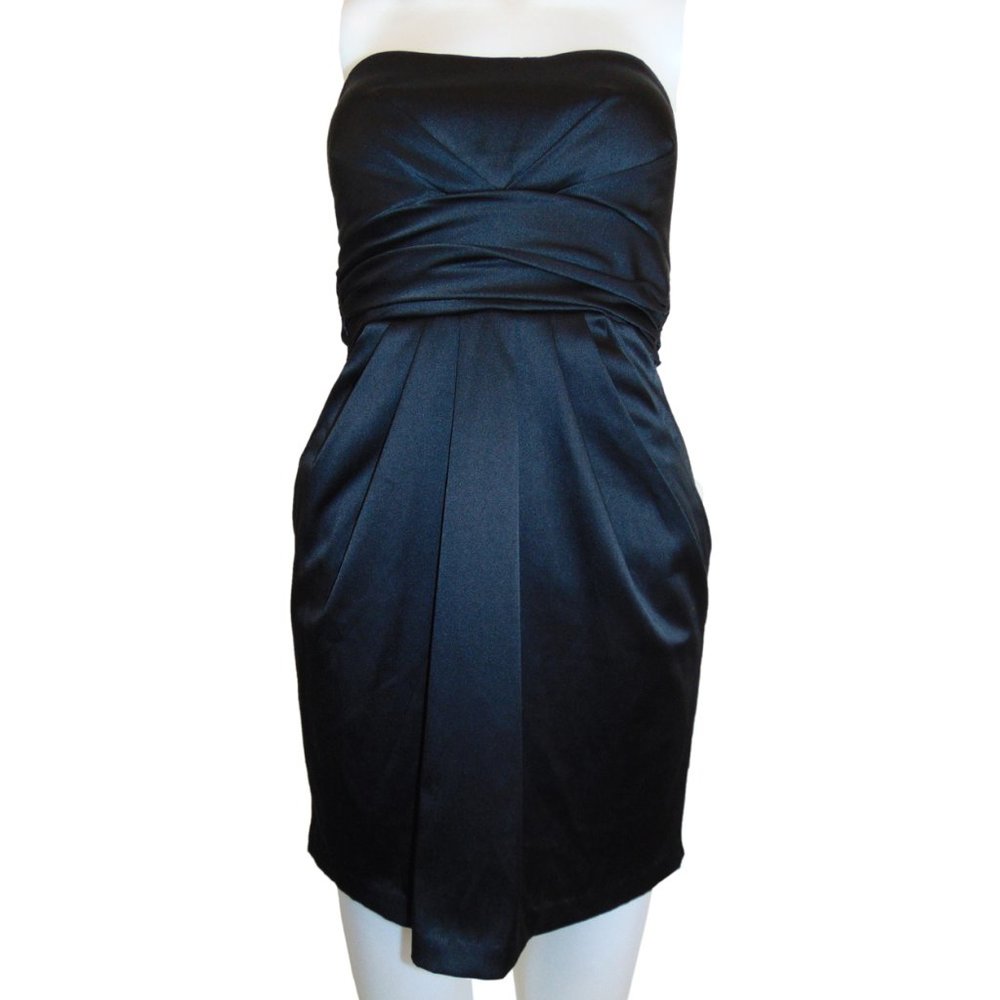 xxi Forever 21 Black Strapless Smock Dress Size S